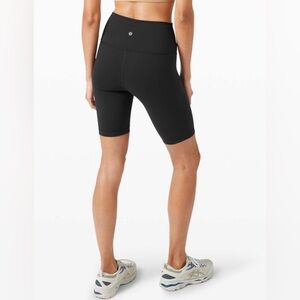 Lululemon Wunder Train High Rise Short 8" in Black